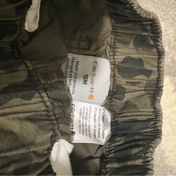 🐻 CARHARTT CAMO BABY SHORTS - Picture 4 of 4
